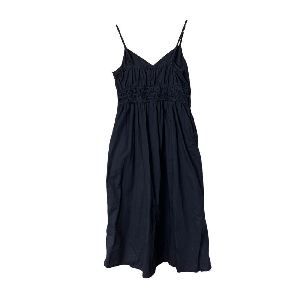 Old navy waist defined cotton midi dress black medium - Picture 2 of 11